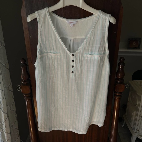 Candies size large sleeveless lightweight loosefitting summer top - Picture 1 of 9